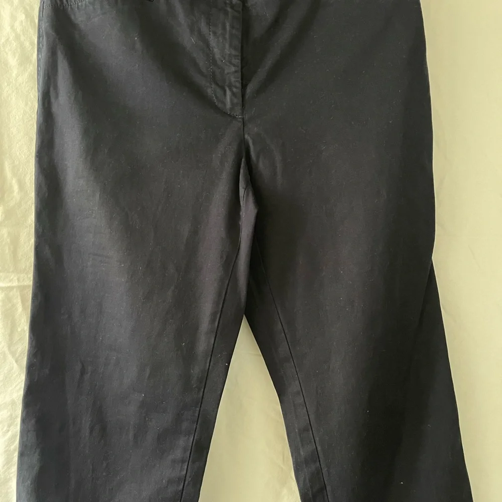 TALBOTS WOMEN’S STRETCH COTTON CHINOS - DARK BLUE/NAVY SIZE: 4 - Picture 4 of 4